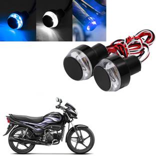 COMICAL HIGH QUALITY WATERPROOF BLINKING WITH WHITE BLUE COLOR HANDLE/INDICATOR LIGHT-137 Indicator Light Motorbike LED for Hero (12 V, 15 W)