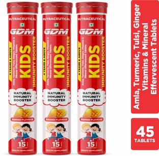 GDM KIDS IMMUNITY BOOSTER - AMLA, TULSI, GINGER, MULTI VITAMINS – MANGO FLAVOUR