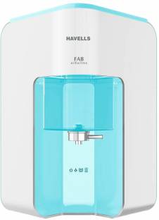 HAVELLS FAB Alkaline 7 L RO + UV + Alkaline Water Purifier 8 Stages, Patented Corner/wall mounting and...