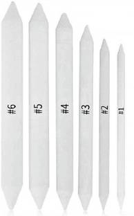 Definite Art White Paper Blending Stumps for Shading and Smudging Charcoal, Pastel and Graphite Drawing and Sketching Pencils (Pack of 6)