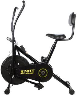 विक्की Air Bike with Moving Handle and Back Rest डुअल-एक्शन स्टेशनरी एक्सरसाइज बाइक