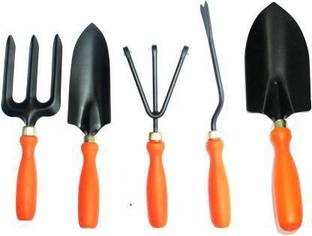 Plumcot Weeder, Big, Trowel Small, Cultivator, Fork Garden Tool Kit