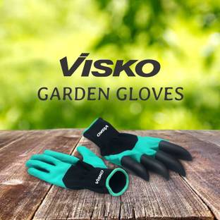 VISKO 542- Garden Gloves with Claws for Pruning, Digging & Planting, Washable Gardening Shoulder Glove
