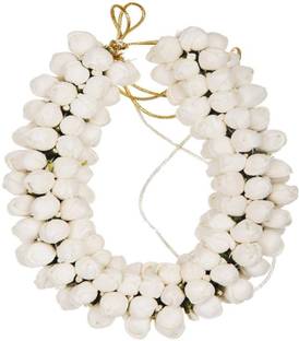 SP GLOBAL Gajra (Pack of 1) Mogra Fragrance Artificial Hair Juda Gajra Hair Accessory Set(White) Hair Accessory Set Bun
