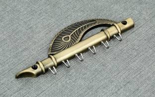 Pillu Lord Krishna's Flute & Peacock Quills Key Stand Key Holder Marble Key Holder