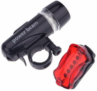 AKHAND SALES Bike Bicycle LED Power Beam Front Head Light Headlight Torch Safety Lamp Front LED Front Rear Light Combo