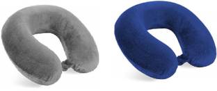 AUCTIMO Micro Fiber U-Shaped Soft Travelling Pillow Set of 2 Neck Pillow Neck Pillow , Best for Cervical Support, Travel Pillow , Neck Support cushion Neck Pillow