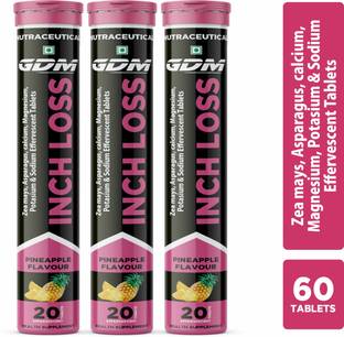 gdm nutraceuticals llp INCH LOSS - ZEA MAYS, CALCIUM, MAGNESIUM, POTASSIUM & SODIUM - PINEAPPLE FLAVOUR