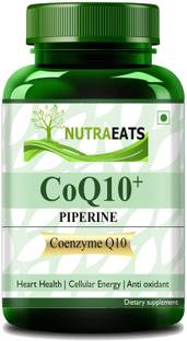 NutraEats 120mg Coenzyme Q10 Capsules with Piperine Supplement for Heart Health Pro