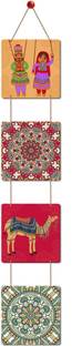 Artvibes Decorative Wooden Wall Hanging Square for House Decoration Item (WH_3304N)