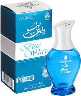 Al-Nuaim Heart Blue Wave Alcohol Free Attar Roll On - 20ml Floral Attar