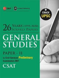 Upsc 2021 General Studies Paper II Csat 2021 26 Years Solved Papers 1995-2020
