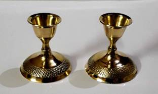 S R M EXPORTS Brass Candle Holder