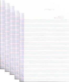 फर्स्ट क्लिक ENGLISH ANSWER SHEET / EXAM SHEETS 100 SHEETS BOTH SIDE RULED दोनों साइड रूल 38X32 मल्टीपर्पस पेपर