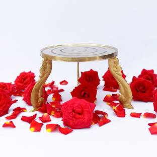 goodselite exports and imports Brass stand / Brass Uruli Stand mukkali / Brass chowki Brass All Purpose Chowki