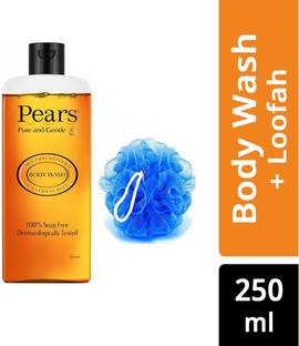 Pears Pure and Gentle Body Wash 250ml with Loofah