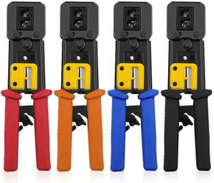 LipiWorld Ethernet Network Hardware Tool Hand Network LAN rj45 Cable Crimper Pliers Multifunctional Network Repair Tool rj12 cat5 cat6 8p8c Cables Stripper Network Electronic Tools Avalable Color Manual Crimper