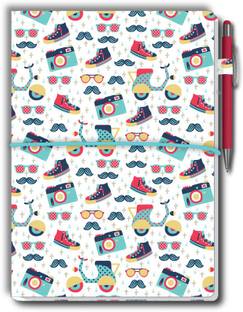 Nourish Nouirsh Large Memo Pad with Sticky Notes, Pen & 1 Extra Pad A4 Memo Pad Ruled and Unruled 50 Pages
