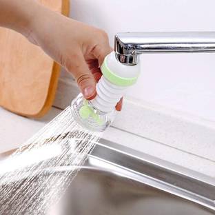 KREYANA 360 Degree Rotating Water Faucet Aerator Splash-Proof Filter/Anti-Splash Expandable Head Nozzle/Bathroom Tap Adjustable Sprinkler/tap Shower/Water Saving Device Faucet Kitchen Sink Tap Extender Faucet | Water Filter Nozzle Faucet Faucet Set