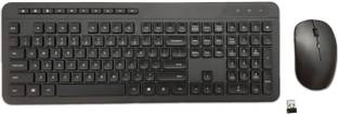 HP 1F0C9PA Stylish Ultra-Slim Design Wireless Keyboard and Mouse Combo with Enhanced Multimedia Experience Wireless Standard Multi-device Keyboard Compatible with Desktop, Laptop, Mac