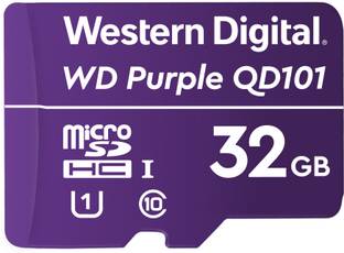 WESTERN DIGITAL WDD032G1P0C QD101 32 GB MicroSD Card Class 10 100 Mbps  Memory Card Compatible with Camera