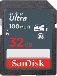 SanDisk SDSDUNR-032G-GN3IN Ultra Camera 32 GB Ultra SDHC Class 10 100 MB/s  Memory Card Compatible with Camera
