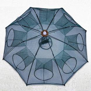 BOLT Portable Folding Hexagon Fishing Fish Crab Shrimp Cage Trap Fishing Net (Green) Fishing Net