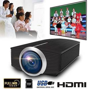 IBS YG-500 LED Projector 1080P 130" Home Theater Video Projector 1200 Lumens 800 * 480 Pixel 1000:1 Contrast Ratio with HD in VGA AV USB Remote Controller EU Plug LED LCD VGA HDMI LED Beamer Support 1080P (4000 lm / Remote Controller) Portable Projector