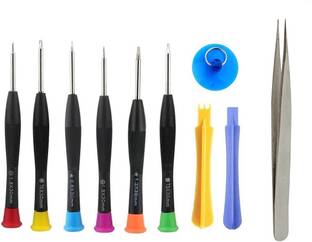 WOWSOME 10 in 1 Professional Cell Phone Screwdriver Set Repair Opening Tool Kit With Tweezer for i6/ 6S/ iPhone 5/ 5S/ Mobile Phone Precision Screwdriver Set