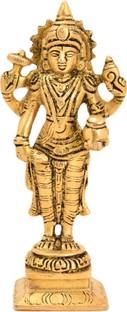 Kalarambh Brass Goddess Dhanvantari Maa Idol (2.5 x 1.8 x 5.8 inches) Decorative Showpiece  -  14.73 cm