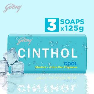 CINTHOL Cool Bath Soap – 99.9% Germ Protection(Menthol+ Active Deo Fragrance)