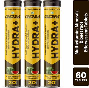 gdm nutraceuticals llp HYDRA + (ELECTROLYTES, ANTIOXIDANTS & CARBOHYDRATE) - WATERMELON FLAVOR