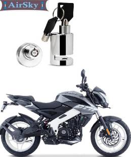 AIRSKY Heavy Duty Stainless Steel Chrome Security Anti-Theft Lock for Motorcycle and Bicycle Disk Brake Safety Lock _NS200-Plasher Disc Lock