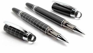 Haimac Premium HC79BSC Starwalker cross checks cross with silver line & Gloss Black Silver Tirms Roller Ball Pen Combo Offer Pack Of 2 Roller Ball Pen