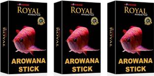 Horizone Royal Arowana Fish Sticks Fish Food Economical Combo Set of 3 3 kg (3x1 kg) Dry Young Fish Food