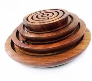 LyqArt Wooden Labyrinth Board Game Ball in a Maze Puzzle Toys - Indoor Puzzle Game Gifts for Kids | Puzzle Pedagogical Board Brain Teaser Games for Kids | Gift For Girls | Gift for Kids Board Game Accessories