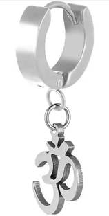 HOUSEOFTRENDZZ OM STAINLESS STEEL EARRINGS Metal Drops & Danglers