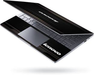 Techfit HD Printed Laptop Skin Full Panel Decal Sticker Vinyl for all Size Laptops upto 15.6 inch No Residue, Bubble Free - Lenovo On Tiny Black Honeycomb Self Adhesive Vinyl Laptop Decal 15.6