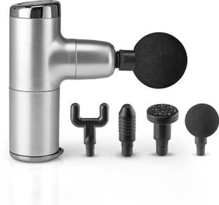Lifelong LLGM45 Mini Gun Massager with 4 heads| Deep Tissue Percussion Muscle Massager for Pain Relief & Recovery, Portable Handheld Electric Fascial Gun Massager
