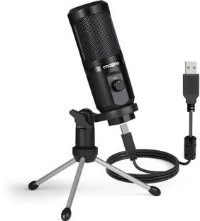 MAONO AU-PM461TR USB Condenser Mic for PC and Singing, Recording Microphone with Mic Gain for Gaming, Podcast, Studio, Vlogging Microphone