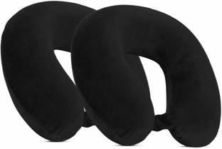 AUCTIMO Micro Fiber U-Shaped Soft Travelling Pillow Set of 2 Neck Pillow Neck Pillow , Best for Cervical Support, Travel Pillow combo offer, Neck Cushions Neck Pillow