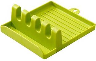 PGK TRADERS Cutlery Kitchen Rack Plastic Multi function Kitchen Cooking Utensil Plastic Stand Holder Pot Clips Support Spoon Stove Organizer Tool Pan Cover Lid Rack