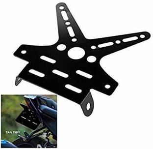 Vagary Adjustable Tail Tidy Number Plate Holder/License Plate Holder Bracket for Yamaha R15 V3 (Black) Bike Number Plate