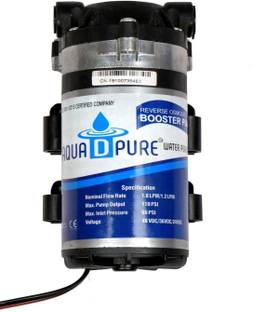 AquaDpure RO 100 GPD 24V Booster Pump with Pump Connector (2 Pieces ) for 12 L RO + UV + UF + Minerals...