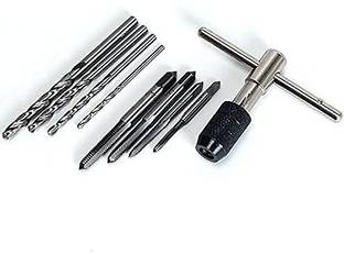 A&S TOOLSHOP Tap Die Tool Set M4 M5 M6 M8 Drill 2.5mm 3.3mm 4.2mm 5.0mm Single Sided Combination Wrench