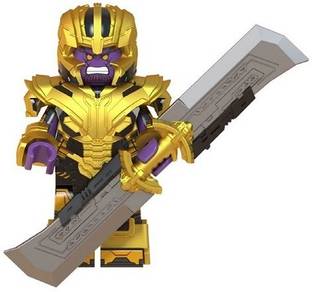 Delite Fun Play Super Villain EndGame THANOS Building Blocks generic puzzle mini toy figure