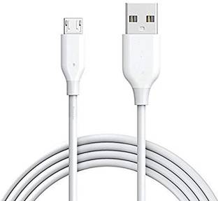komstec Micro USB Cable 1 m V8 Ultra-Fast Charging Data Transfer Cable 1m Length Micro USB Cable Compatible with All Micro USB V8 Phone Supported White Color 1 m Micro USB Cable (Compatible with MOBILE, E-reader, Tablets, Power Banks, MP3 Player, Whit one