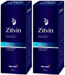 Zitvin Deep Pure Charcoal (60 ML)  Pack of 2 Face Wash