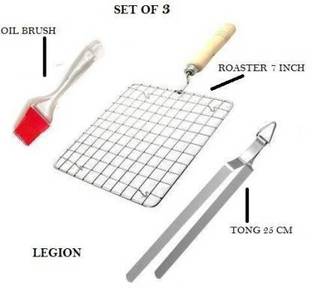 VKR universe Roasting grill butter brush and tong Kitchen Tool Set