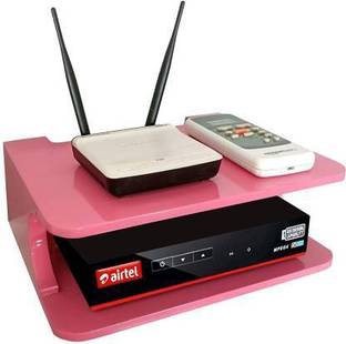 Samrah Setup Box Stand / Holder / WiFi Holder Wall Mount Shelf for Home Holding Speakers WiFi Router Game Console Remote Streaming Device MDF (Medium Density Fiber) Wall Shelf